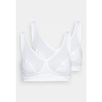 Obrázek Schiesser 2PACK Bustier MIT CUPS Organic Cotton 95/5 Korzet, Ženy, Velikost: 70A, Weiß