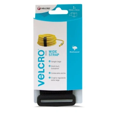 Obrázek Značka Velcro nastavitelné popruhy flexibilní a univerzální popruh pro kutily černý 25 mm x 92 cm