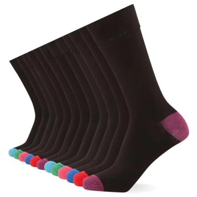 Obrázek FM London 12 PACK Ponožky, Muži, Velikost: 39 42, Black