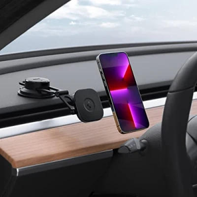 Obrázek Spigen OneTap 3 Magfit Magsafe držák do auta, magnetický na mobilní telefon Auto Magnet přístrojová deska a čelní sklo, mobilního telefonu Pro iPhone 16 15 14 13 12 Max Plus,