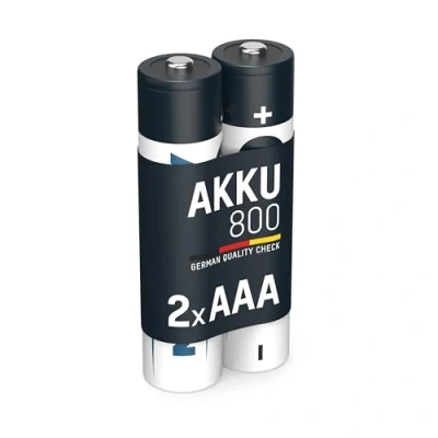 Obrázek ANSMANN baterie AAA Micro 800 mAh 1,2 V NiMH 2 kusy pro přístroje s vysokou spotřebou proudu dobíjecí maxE hračky, dálkové ovládání, telefon, fotoaparát atd