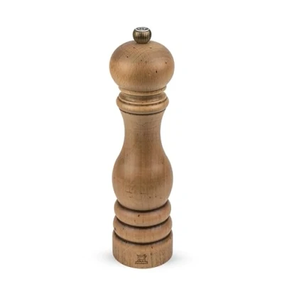 Obrázek PEUGEOT Paříž Antique ruční mlýnek na sůl, klasické nastavení stupně mletí, výška: 22 cm, dřevo/patina, hnědá, 30988