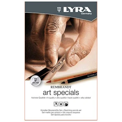 Obrázek LYRA 2051120 Rembrandt Monochrome Art Specials, 12dílná kreslicí sada
