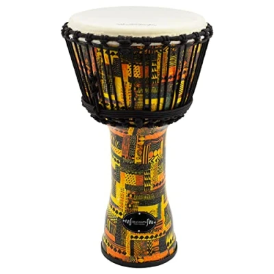 Obrázek World Rhythm MDJ002 OR buben Djembe, kozí kůže, PVC, 25 cm, oranžový