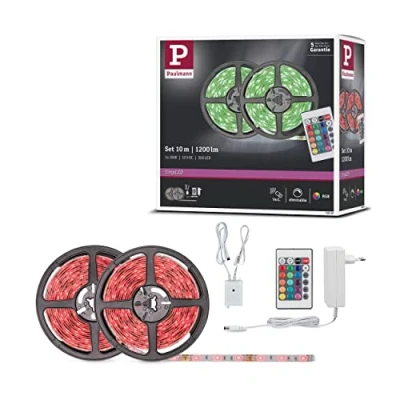 Obrázek Paulmann 78980 SimpLED Strip Set 10 m LED Stripe 28 W světelné proužky RGB vícebarevný světelný pásek potažený