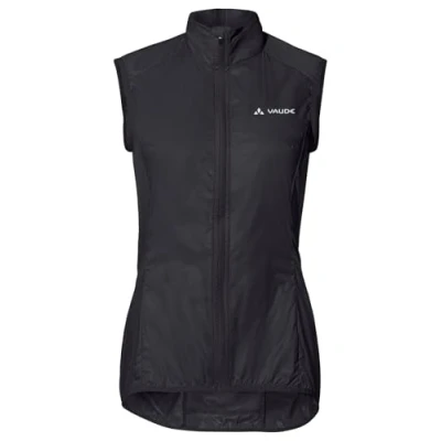 Obrázek VAUDE Women&#039;s Matera Air Vest prodyšná dámská větrovka z recyklovaných materiálů pro jízdu na kole s kapsou zádech