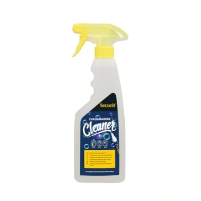 Obrázek Securit Vermes Securit_SECCLEAN KL SECCLEAN Reinigungsspray für Kreidemarker, 500 ml, entfernt rückstandslos wasserlösliche und wasserfeste Flüssigkreide von non porösen Oberflächen