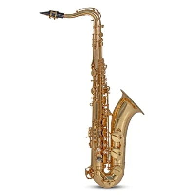 Obrázek Roy Benson Bb Tenor saxofon TS 302 (prémiový relaxační design krku s obloukem RND S, vysokou klapkou F# a H/B kolébkou, USA náustek, PISONI polstrování, lehké obdélníkové pouzdro, funkce zasunutí