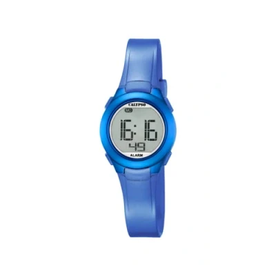Obrázek Calypso Unisex digitální hodinky Quarz s plastovým páskem K5677/5, Lcd / modrá, Náramek