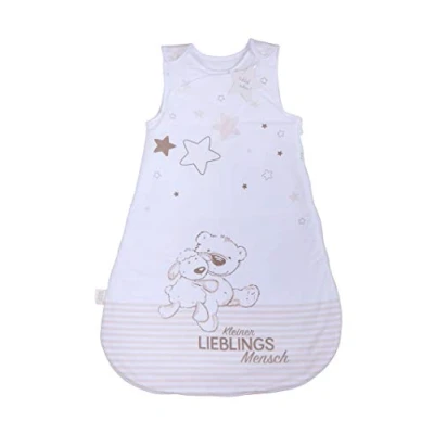 Obrázek Herding Baby Best spací pytel, malý motiv oblíbeného člověka, 90 cm, boční zip po obvodu a patenty, bílý