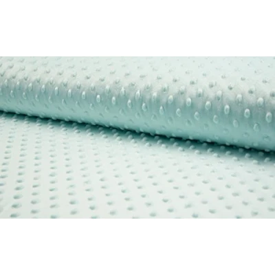 Obrázek Luxus Supersoft Grübchen Fleece Stoff Pale Mint Grün, 1Mtr 150cm x 100cm