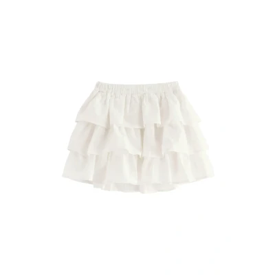 Obrázek Lindex Flounce Minisukně pro děti, Velikost: 128, Light dusty white
