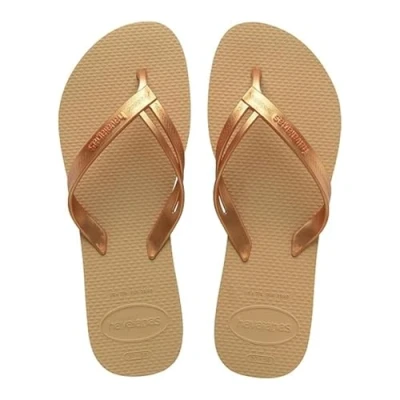 Obrázek Havaianas Elegance, Stylische, Robuste und Bequeme Badelatschen für Frauen mit Stylischen Riemen Rutschfesten Sohlen