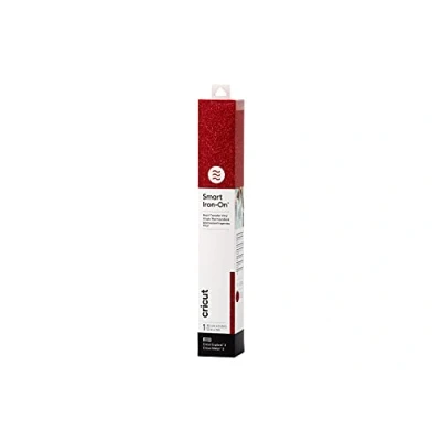 Obrázek Cricut 2008675 Smart Iron On Heat Transfer Vinyl 1 sheet 33cm x Glitter Red, PVC, 0.9m (3ft)