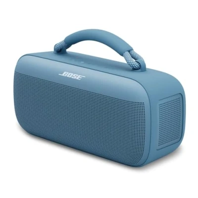 Obrázek Bose Nový přenosný reproduktor SoundLink Max, velký, vodotěsný Bluetooth reproduktor, výdrž baterie až 20 hodin, USB C, integrovaný 3,5 mm AUX vstup, Blue Dusk