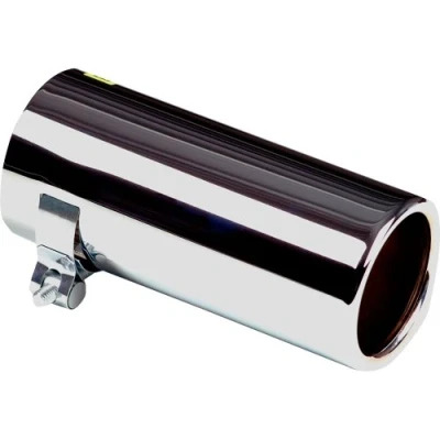 Obrázek AUTO STYLE Endrohr Edelstahl rund 76mm Länge 170mm 50 60mm Anschluß