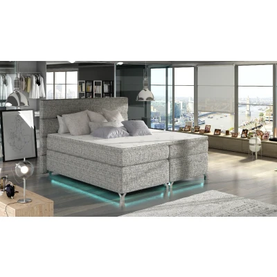 Obrázek Boxspring Amadeo 140x200 s LED podsvícením Materiál / Dekor: Berlin 01
