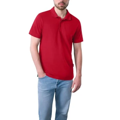 Obrázek HRM pánské Heavy Performance Polo I Premium polotričko Basic polokošile lze prát do 60 C Kvalitní a udržitelné oblečení Workwear, červená