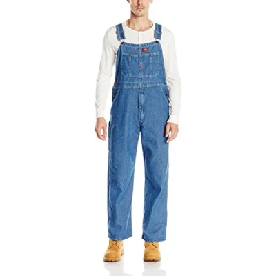 Obrázek Dickies Pánské kalhoty s laclem Denim Washed Look, Stonewashed Indigo modrá