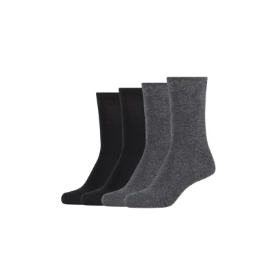 Obrázek camano Online Women SOFT 4 PACK Ponožky, Ženy, Velikost: 39 42, Dark grey melange