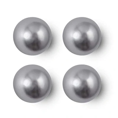 Obrázek MAUL Neodymový kulový magnet s vysokou přilnavostí pro mnohostranné použití kulatý elegantním a moderním designem Ø 15 mm 4dílná sada světle stříbrná