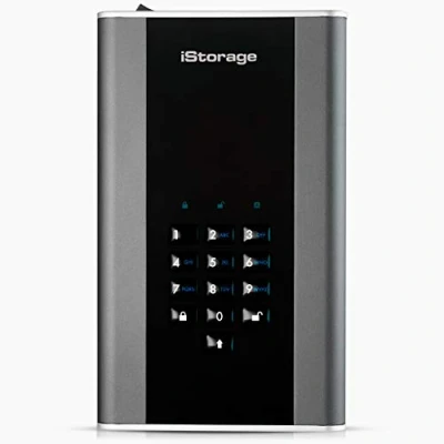 Obrázek iStorage diskAshur DT2 1 TB Secure Encrypted Desktop Hard Drive FIPS Level 2 Password protected Dust/Water Resistant. IS 256 1000 C G