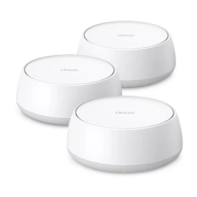 Obrázek TP Link Deco BE25 WiFi 7 Mesh WLAN(3 Pack), BE3600 Dual Band, 2 x 2.5 Gbit/s Port für Jede Einheit, WPA3, 4 Streams, 160 MHz Kanäle, Gästenetzwerk, HomeShield, Empfohlen Häuser mit 6 Zimmern
