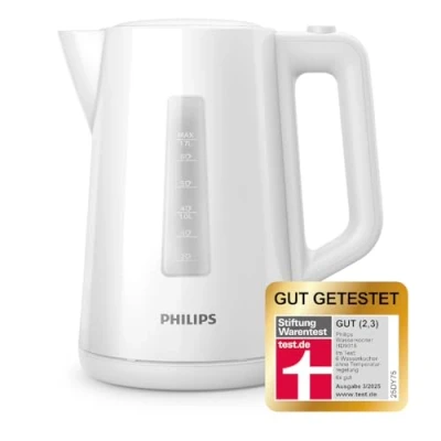 Obrázek Rychlovarná konvice Philips, objem 1,7 l, s kontrolním displejem, pirouetová základna, bílá (HD9318/00)