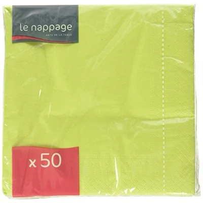 Obrázek Le Nappage, ubrousky 2 vrstvé 33 x 50 cm, zelená, kusů