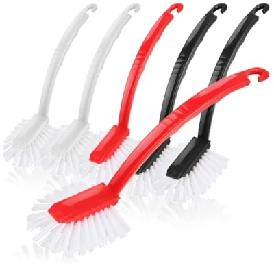 Obrázek com four® 6X mycí kartáč 27 cm na nádobí s robustními štětinami hrnce, pánve a dřezy trvanlivý kuchyňský kartáč, čisticí pro domácnost kuchyň (6 kusů)