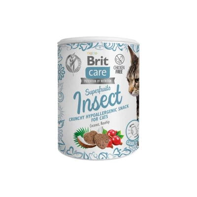 Obrázek BRIT CARE Cat Snack Superfruits Insect 100g