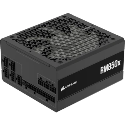 Obrázek Corsair RM850x Vollständig modulares, geräuscharmes ATX Netzteil 3.1 kompatibel PCIe 5.1 Unterstützung Cybenetics Gold Effizienz Native 12V 2x6 Anschluss Schwarz