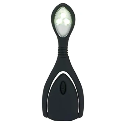 Obrázek moses. libri_x LED světlo na čtení Lumi Plus černá, lampa s klipem plynulým stmívačem, lampička ve tmě