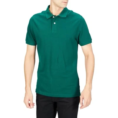Obrázek Amazon Essentials Pánská polokošile Pique z bavlny, úzký střih, khaki zelená, S