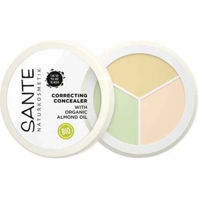 Obrázek SANTE Naturkosmetik Korrecting Concealer 3 v 1, barevné odstíny k zakrytí stínů a vad, veganský, 6 g