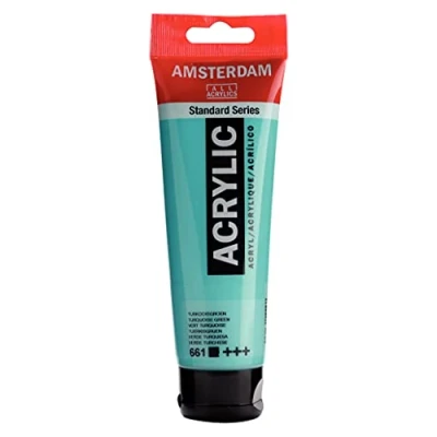 Obrázek Amsterdam Standard Series akrylová barva tuba 120 ml tyrkysově zelená 661 (17096612)