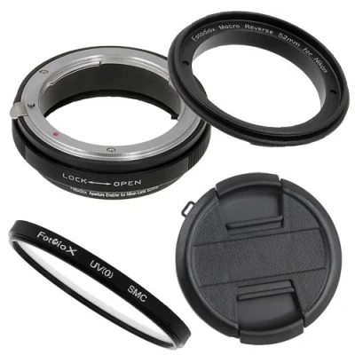 Obrázek Fotodiox Adaptér Macro Reverse Compatible with 52mm Filter Thread on Nikon F Mount Cameras
