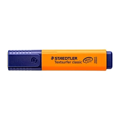 Obrázek STAEDTLER 364 4 Textsurfer classic zvýrazňovač textu, klínový hrot, cca 1 5 mm, 10 kusů v kartonovém pouzdře, oranžový