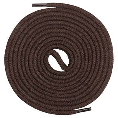 Obrázek Mount Swiss©, mimořádné tkaničky, kulaté tkaničky ze 100% bavlny, odolné proti přetržení, Ø 3 mm 4 mm, 12 barev, délky 45 200 cm, Hnědá, 140 cm
