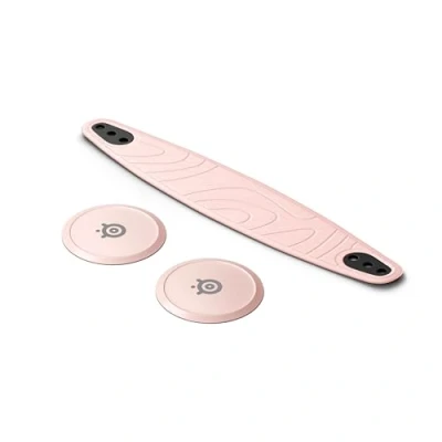 Obrázek Steelseries Arctis Nova Booster Pack Rose Quartz Gaming Headset Zubehör Zweifarbiger Nylon Kopfband Individuell anpassbar mit einzigartigen metallischen Lautsprecherplatten Limitiertes Sammlerstück