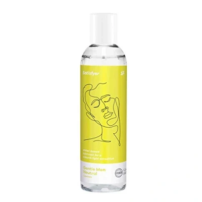 Obrázek lubrikační gel na vodní bázi, jemný Satisfyer Men prostředek s dlouhodobým účinkem kompatibilní kondomem, pro intenzivní pocit, 300 ml