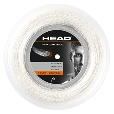 Obrázek HEAD Unisex Erwachsene RIP Control Rolle Tennis Saite, White, 17
