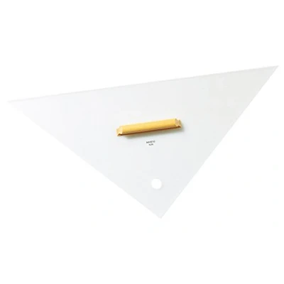 Obrázek Aristo AR1533 Kurs Trojúhelník Sea (Hypothenuse 32,5 cm, dřevěná rukojeť, čiré plexisklo, pro navigaci ve vzduchu a námořnictví) 1 kus, transparentní