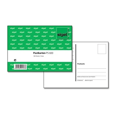 Obrázek SIGEL PS600 pohlednic prázdné, bílé, A6, 100 kusů