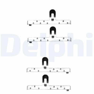 Obrázek Delphi LX0071 sada příslušenství, brzdové destičky (4dílné)