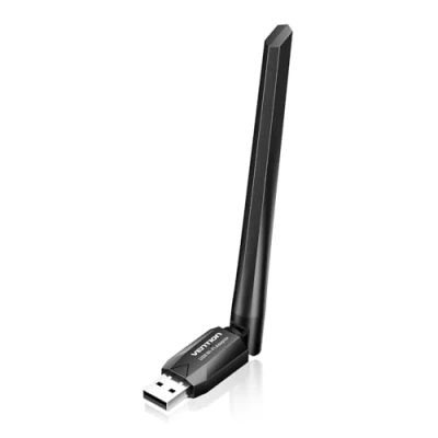 Obrázek VENTION AC600 USB WiFi Bluetooth 5.0 adaptér, 6dBi WLAN anténa pro PC/laptop/stolní počítač, Dual Band 2,4 GHz / 5 GHz, kompatibilní s Windows 11/10/8.1 8/7/XP Wi Fi, 7