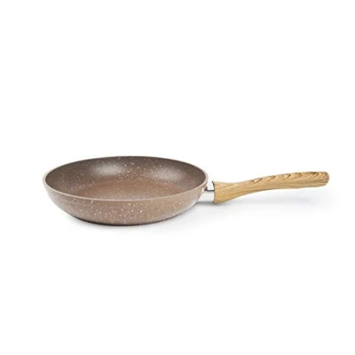Obrázek Excelsa Wood &amp; Stone Bratpfanne antihaftbeschichtet, 20 cm, Aluminium geschmiedet, Braun