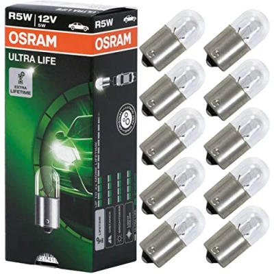 Obrázek Osram ULTRA LIFE stojací lampa R5W, 5007ULT, 12V, 10dílná skládací krabice, stříbrná