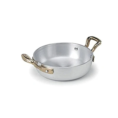 Obrázek Pentole Agnelli Linea 1932 Collection Line Omelettpfanne mit 2 kleinen Griffen, Durchmesser 10 cm, Aluminium, Silber