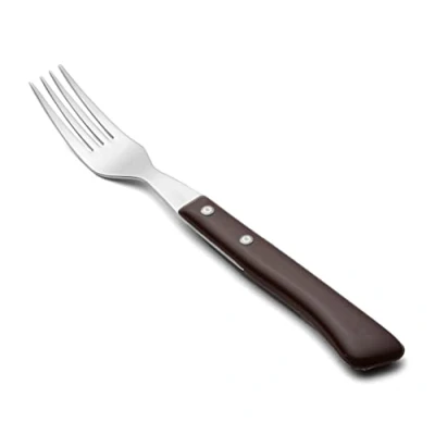 Obrázek Arcos Table Messer Steakgabel Edelstahl 18/10 und 200 mm HandGriff Pack Holz Farbe Braun
